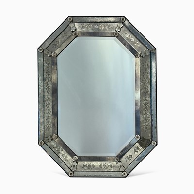 Lot 1165 - Venetian Style Octagonal Mirror-Framed Mirror