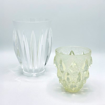 Lot 1176 - Lalique "Rampillon" Vase and Lalique "Courchevel" Vase