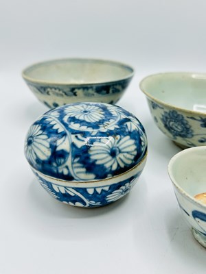Lot 1168 - Group of Provincial Chinese Blue and White Porcelain Table Articles