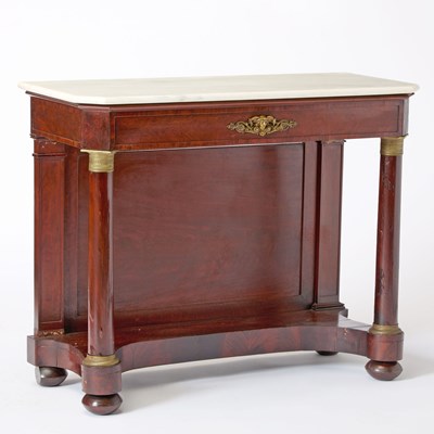 Lot 289 - Empire Mahogany Marble Top Console