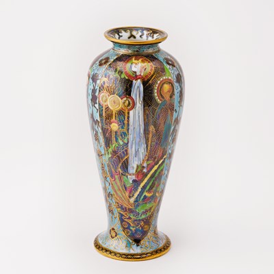 Lot 353 - Josiah Wedgwood and Sons Porcelain Fairyland Lustre Ware "Candlemas" Vase