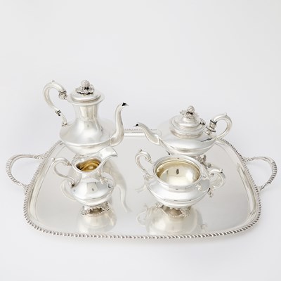 Lot 1261 - Victorian Sterling Tea and Coffee Service