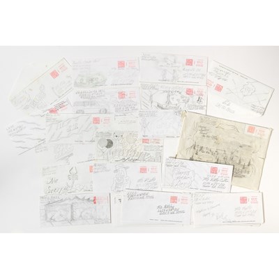 Lot 207 - An unusual archive of illustrated, heartfelt prison letters from an inmate to his "Lil Sis"