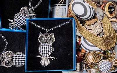 Lot 442A - Group of Metal and Costume Jewelry