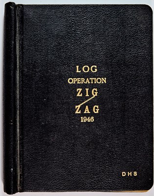 Lot 205 - A humorous WWII-era journal from "Operation Zig-Zag," a men's camping trip in the Pacific Northwest
