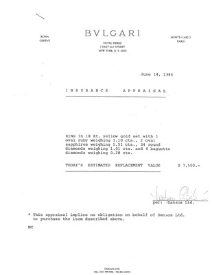 Lot 118 - Bulgari Gold, Ruby, Sapphire and Diamond Ring