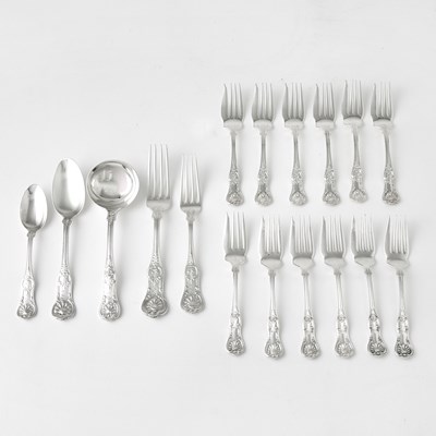Lot 191 - Miscellaneous Group of Sterling Silver "King's" Pattern Flatware