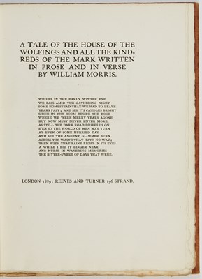 Lot 256 - Four books by William Morris