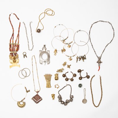 Lot 441A - Group of Tribal Style Metal and Bead Jewelry