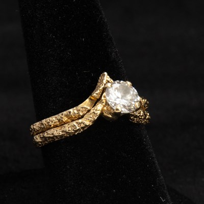 Lot 325 - Gold and Diamond Ring and Guard Ring