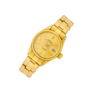 Lot 2006 - Rolex Gold 'Datejust' Wristwatch, Ref. 6517