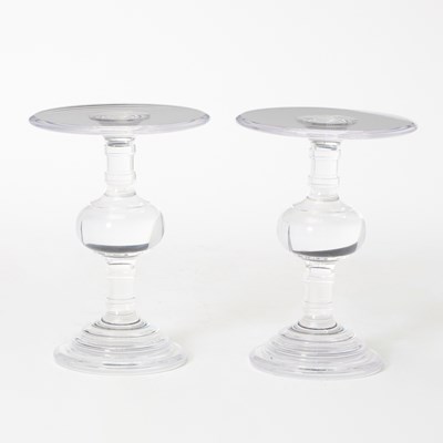 Lot 366 - Pair of Bernhardt Andrea Acrylic Side Tables