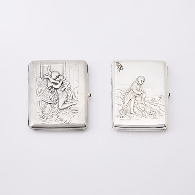Lot 225 - Two Russian Silver Cigarette Cases