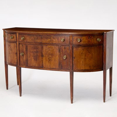 Lot 412 - Federal Inlaid and Figured Mahogany Sideboard