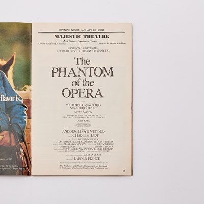 Lot 521 - The Technical Production Manager's Annotated Script for The Phantom of the Opera