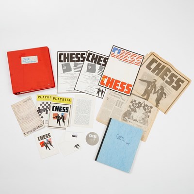Lot 535 - Jake Bell’s Production Script for the moving towers in Chess