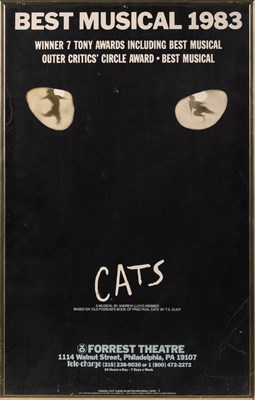 Lot 529 - A stage-used newspaper and much promotional material from Cats