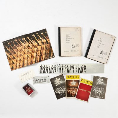 Lot 532 - Jake Bell’s annotated script and other materials from A Chorus Line