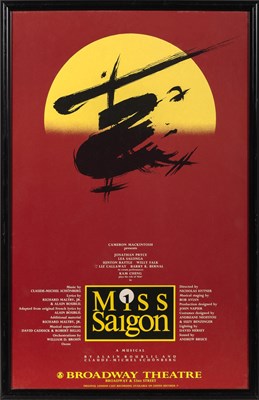 Lot 531 - A script, posters, and promotional items from Miss Saigon
