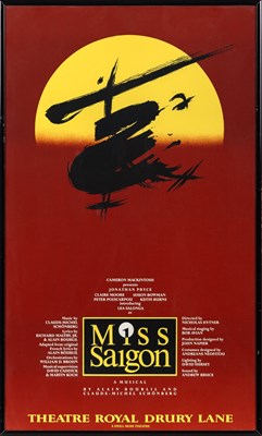 Lot 531 - A script, posters, and promotional items from Miss Saigon