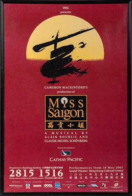 Lot 531 - A script, posters, and promotional items from Miss Saigon