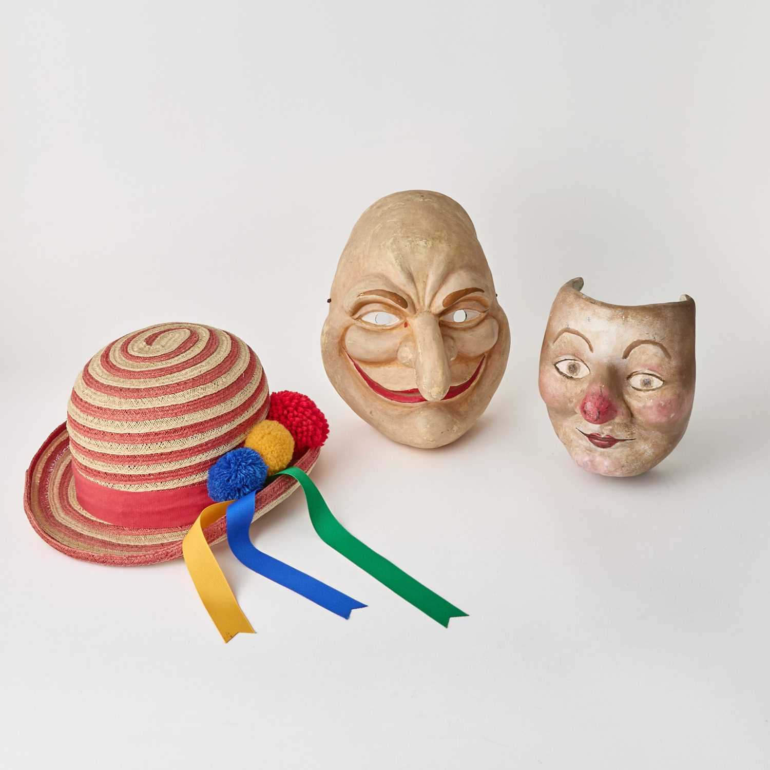 Lot 534 - Broadway Stage Worn Busker's Hat and Two Masks from Chitty Chitty Bang Bang