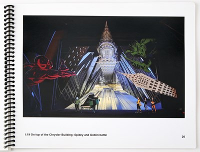 Lot 537 - A pre-production scene book from Spider-Man: Turn off the Dark