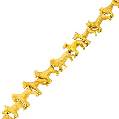 Lot 2059 - Gold Best in Show Dog Breed Link Bracelet