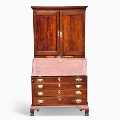 Lot 1068 - Chippendale Cherry Secretary Desk