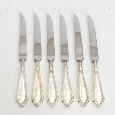 Lot 289 - Set of Six English Sterling Handled Knives
