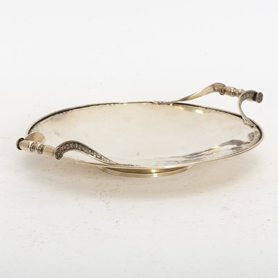 Lot 294 - Sterling Silver Footed Handled Plate