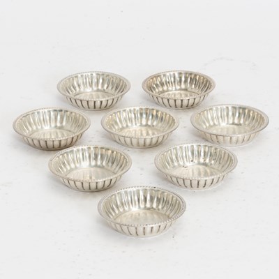 Lot 295 - Set of Eight Sterling Silver Nut Dishes