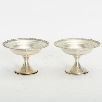 Lot 298 - Pair of Weighted Sterling Footed Bowls