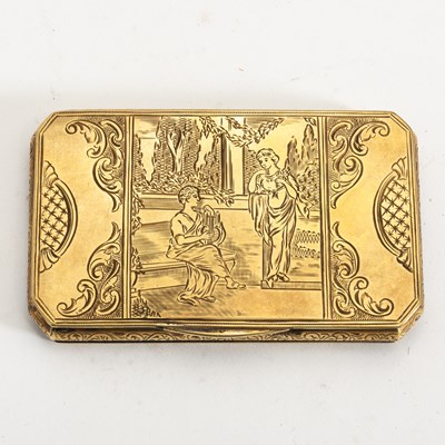 Lot 303 - Gilt Metal Snuff Box