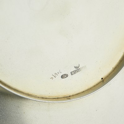 Lot 71 - Russian Silver-Gilt, Guilloché, Champlevé and Plique-à-Jour Enamel Stand