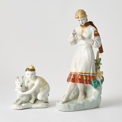 Lot 246 - Two Soviet Porcelain Figures