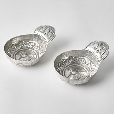 Lot 199 - Two Russian Style Silver Plated Charkas