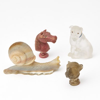 Lot 249 - Group of Four Hardstone Figures of Animals