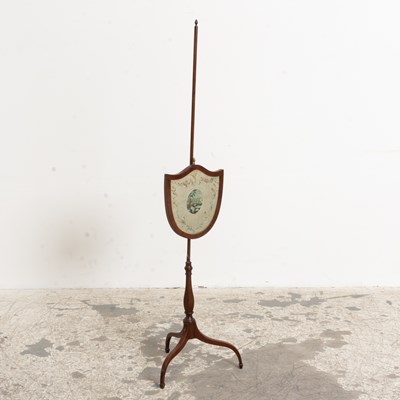 Lot 331 - Mahogany Fire Pole Screen