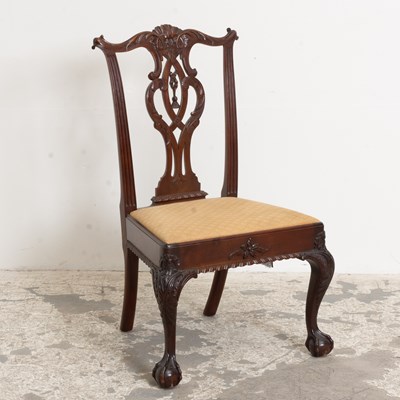 Lot 339 - Chippendale Style Mahogany Side Chair