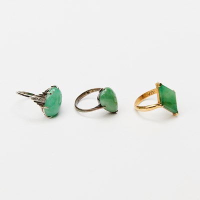 Lot 552 - A Group of Chinese Jadeite, Gold and Silver Articles