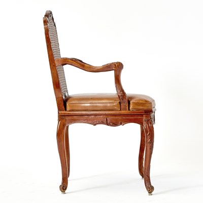 Lot 190 - Set of Three Louis XV Carved Walnut Fauteuils à la Reine