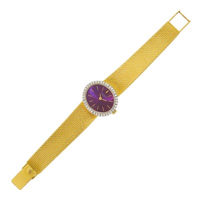 Lot 2047 - Patek Philippe Gold and Diamond Wristwatch, Ref. 335/1