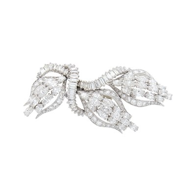 Lot 2080 - Platinum and Diamond Brooch