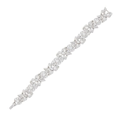 Lot 2035 - Platinum and Diamond Bracelet