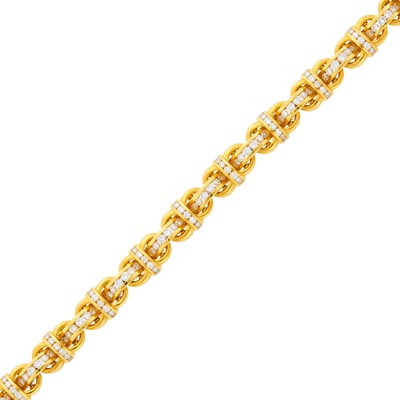 Lot 2003 - Charles Krypell Gold and Diamond Bracelet