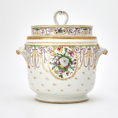 Lot 566 - Locré Porcelain Covered Ice-Pail