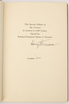 Lot 216 - The limited edition signed by President Truman