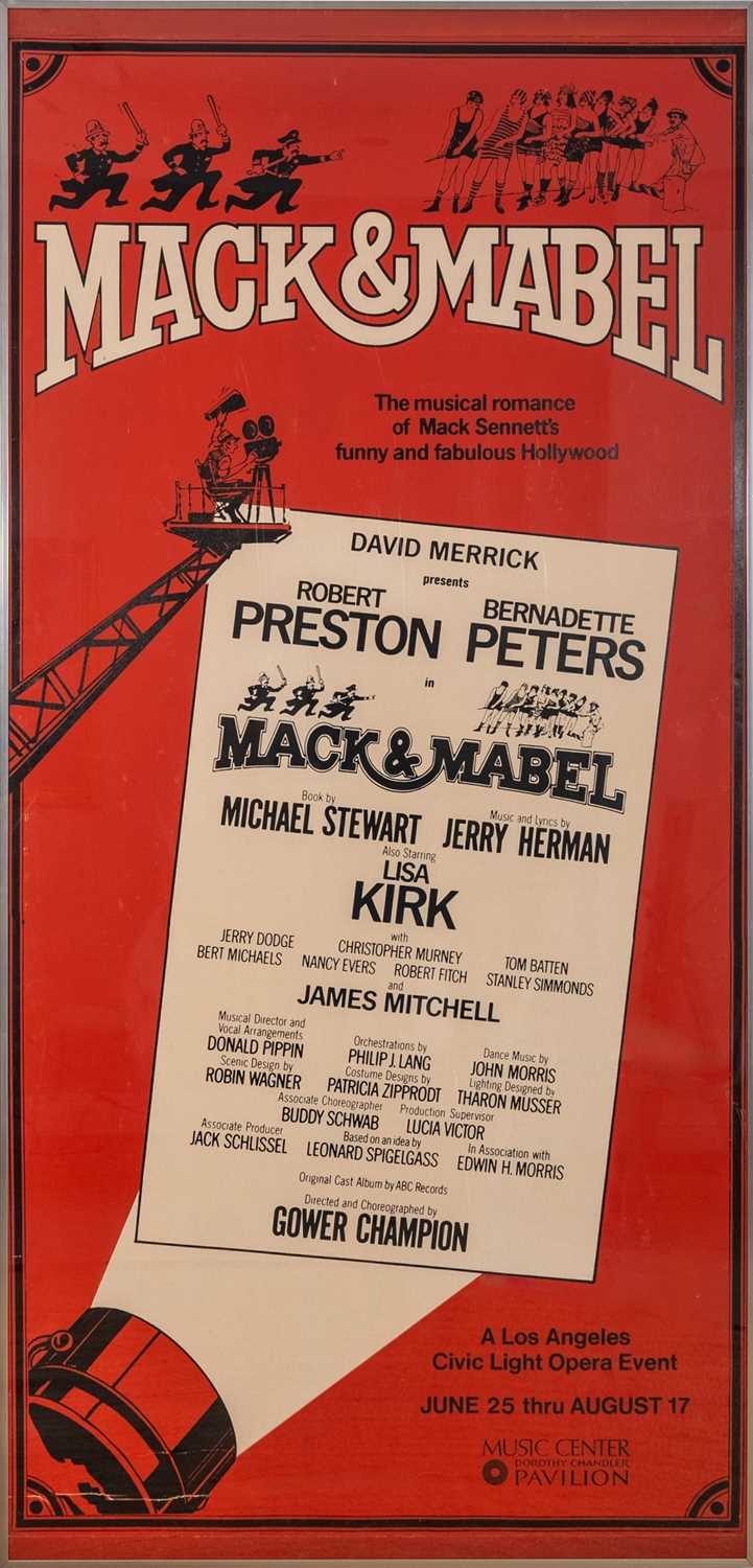 Lot 578 - A large Mack & Mabel subway poster