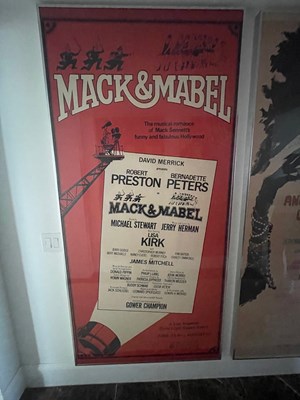 Lot 578 - A large Mack & Mabel subway poster
